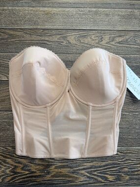 Dominique Nude Strapless Longline Bandeau Bustier